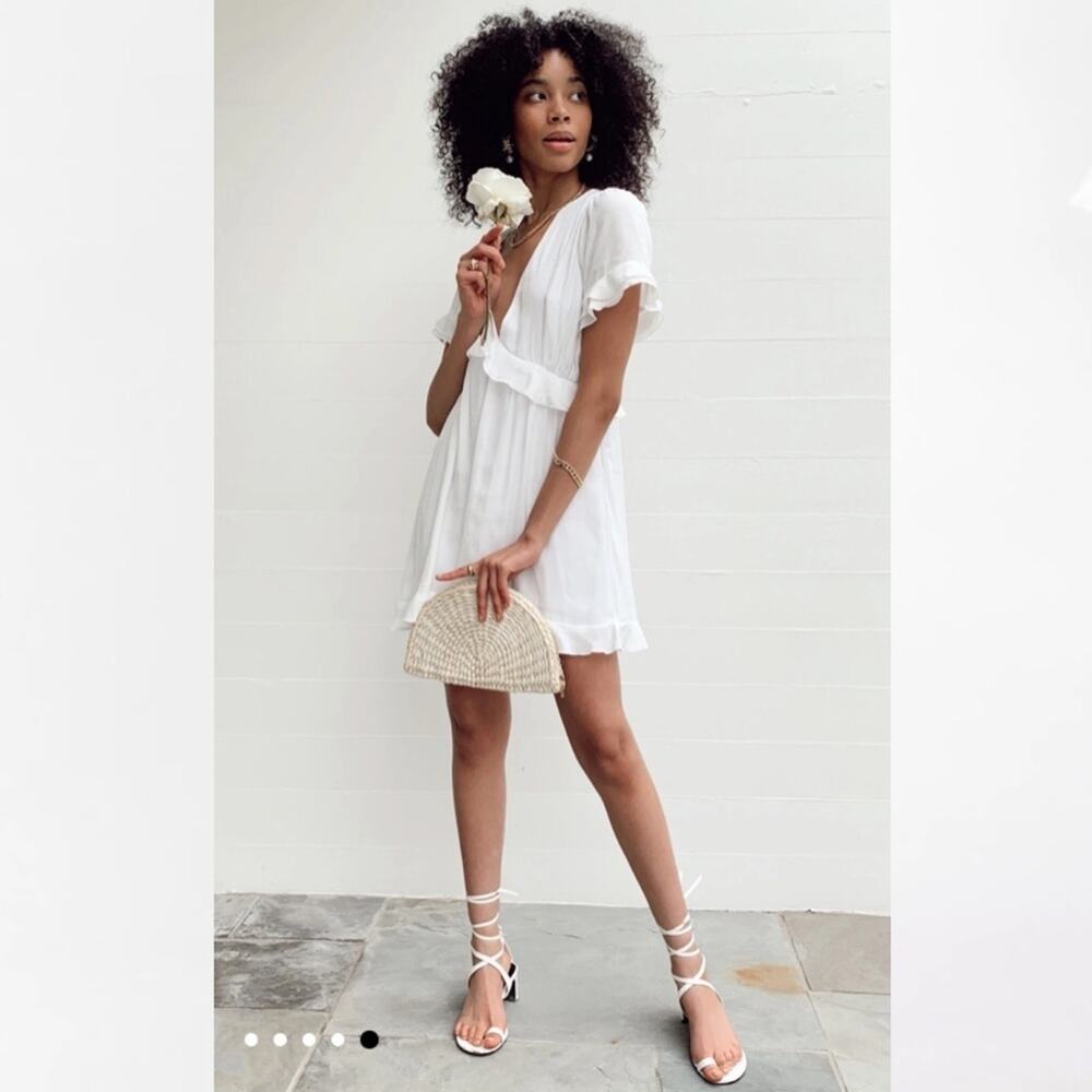 NWOT Show me Your Mumu Virginia white mini dress XS - Picture 2 of 11